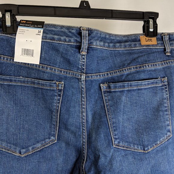 Women's Instantly Slims Lee  Straight Leg Jeans - Picture 6 of 9